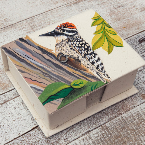 Note Box Woodpecker Embossed