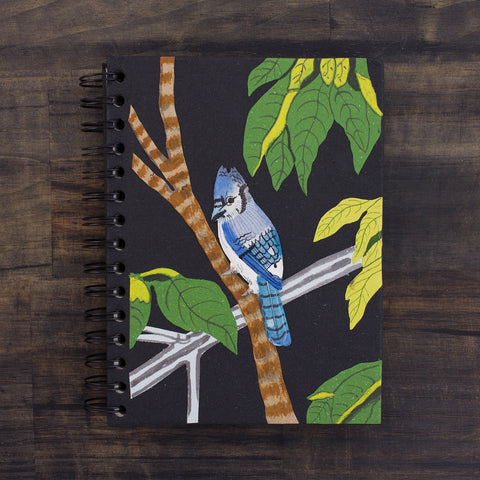 Large Notebook Blue Jay Embossed