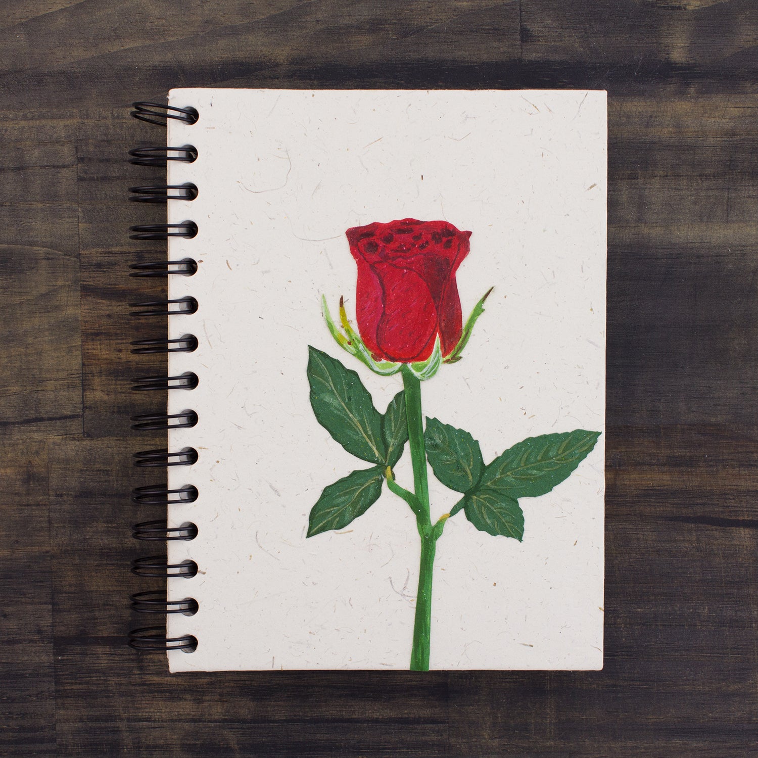 Large Notebook Rose Flower
