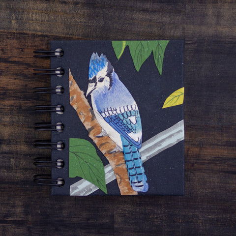 Small Notebook Blue Jay Embossed