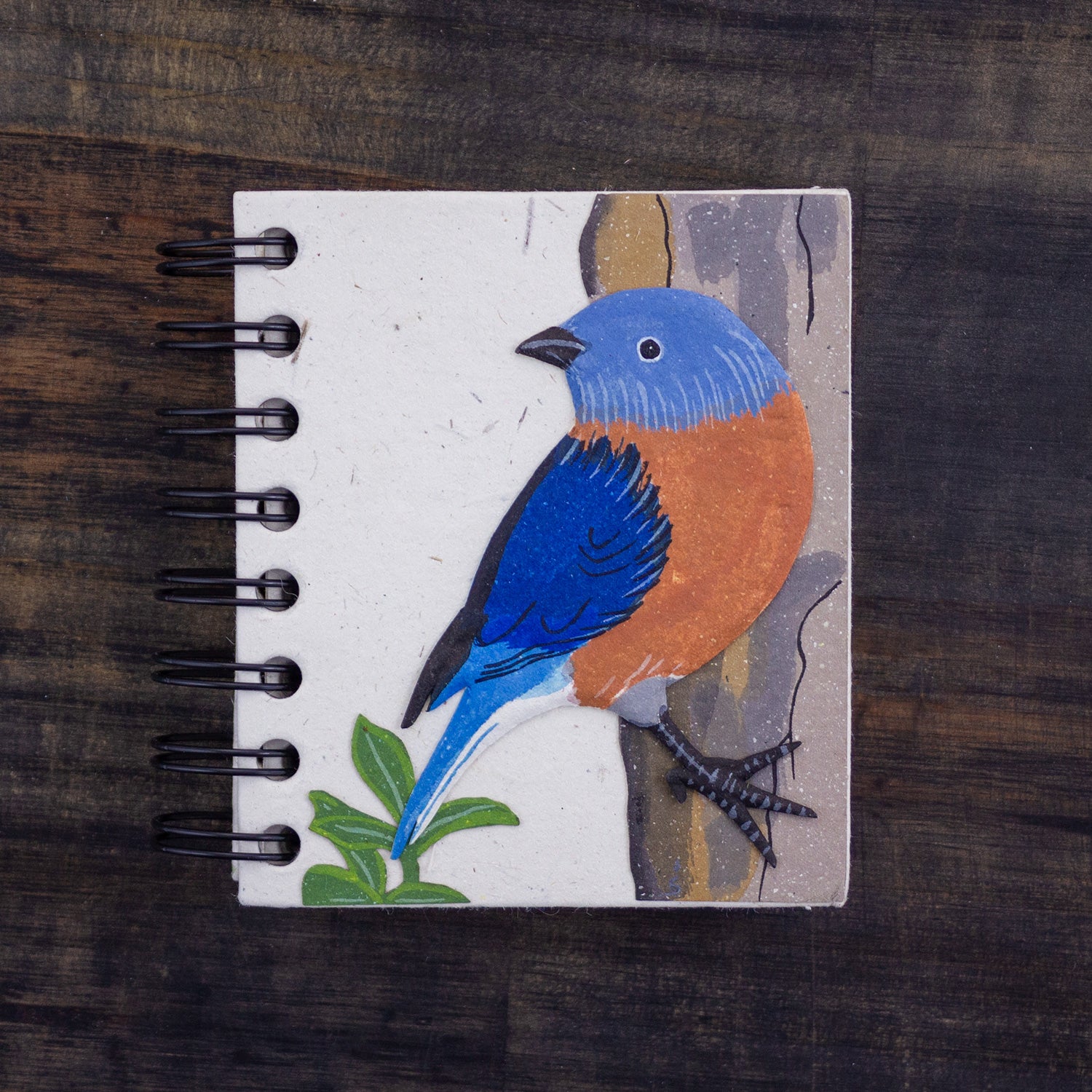 Small Notebook Bluebird Embossed