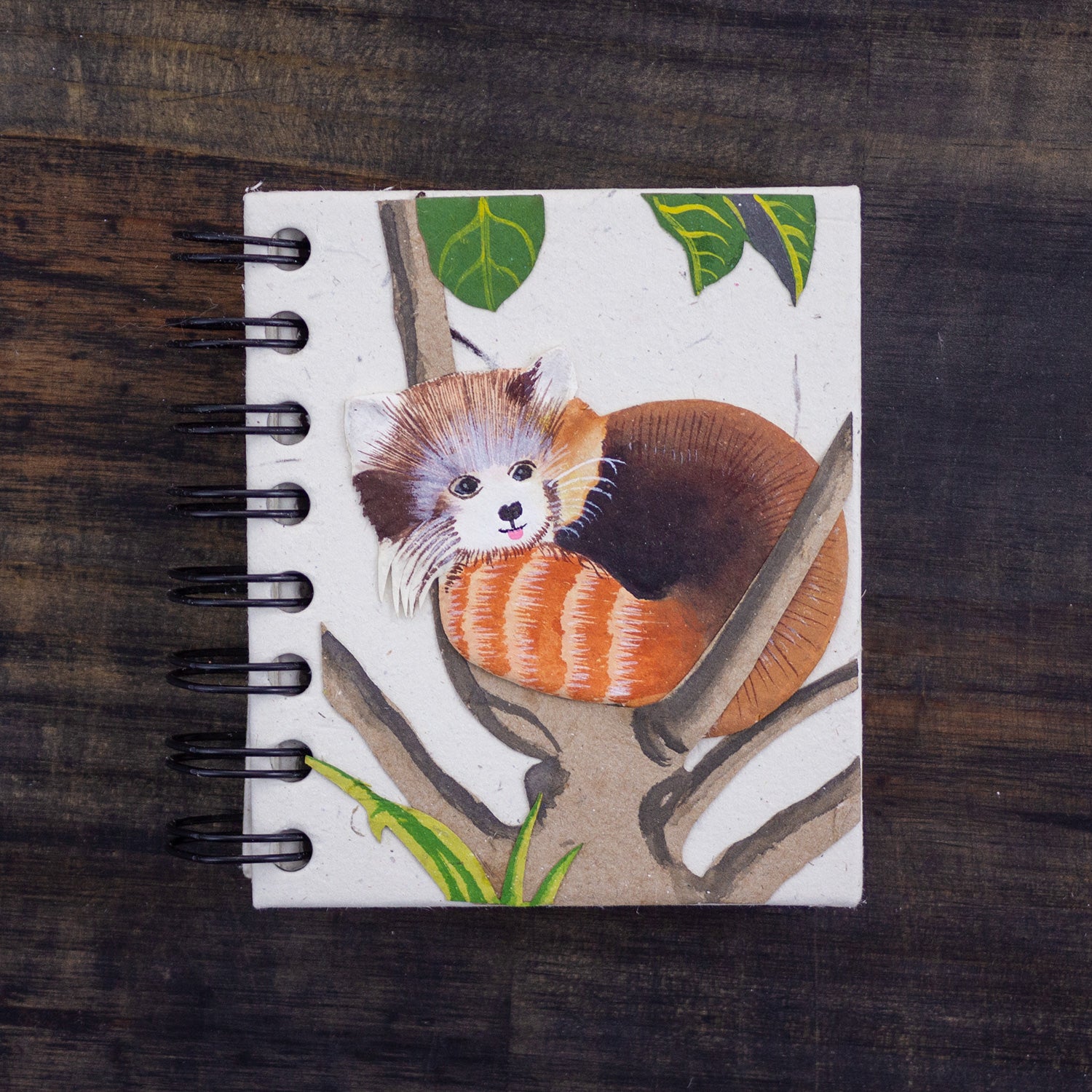 Small Notebook Red Panda Natural White