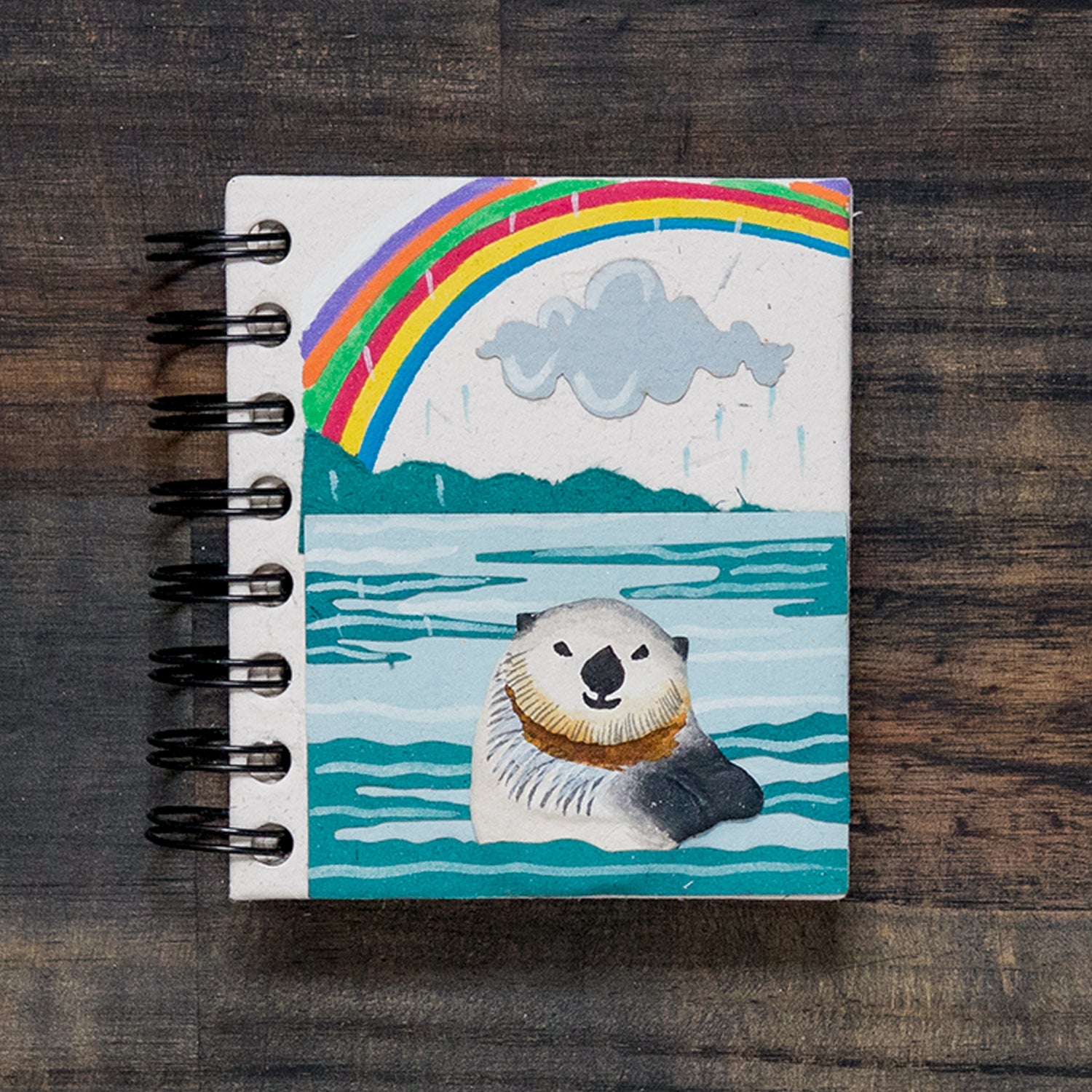 Small Notebook Sea Otter Natural White