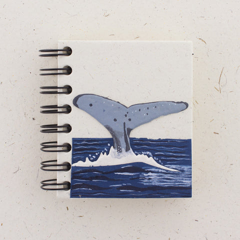 Small Notebook Whale Tail Natural White