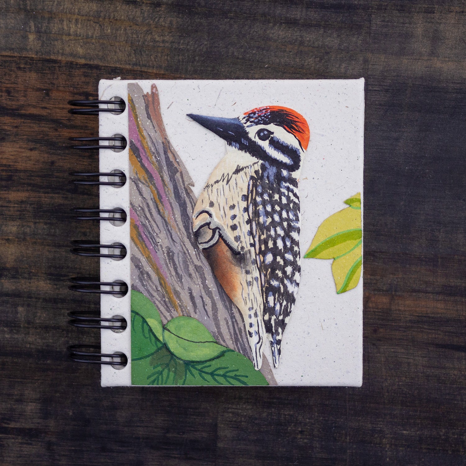 Small Notebook Woodpecker Embossed