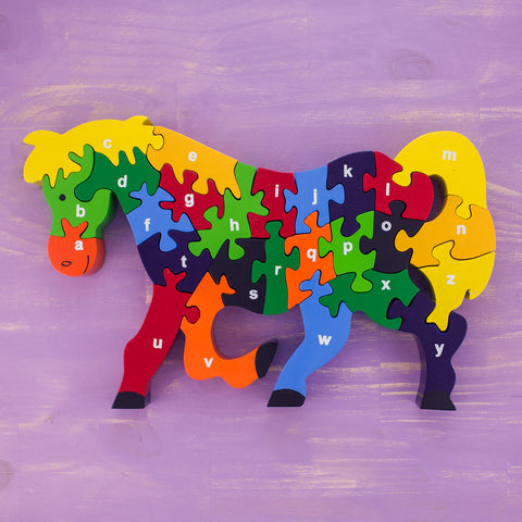 Wooden Puzzle Horse